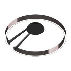 Occhio Mito aura 60 wide LED Wand- / Deckenleuchte, Base: schwarz matt