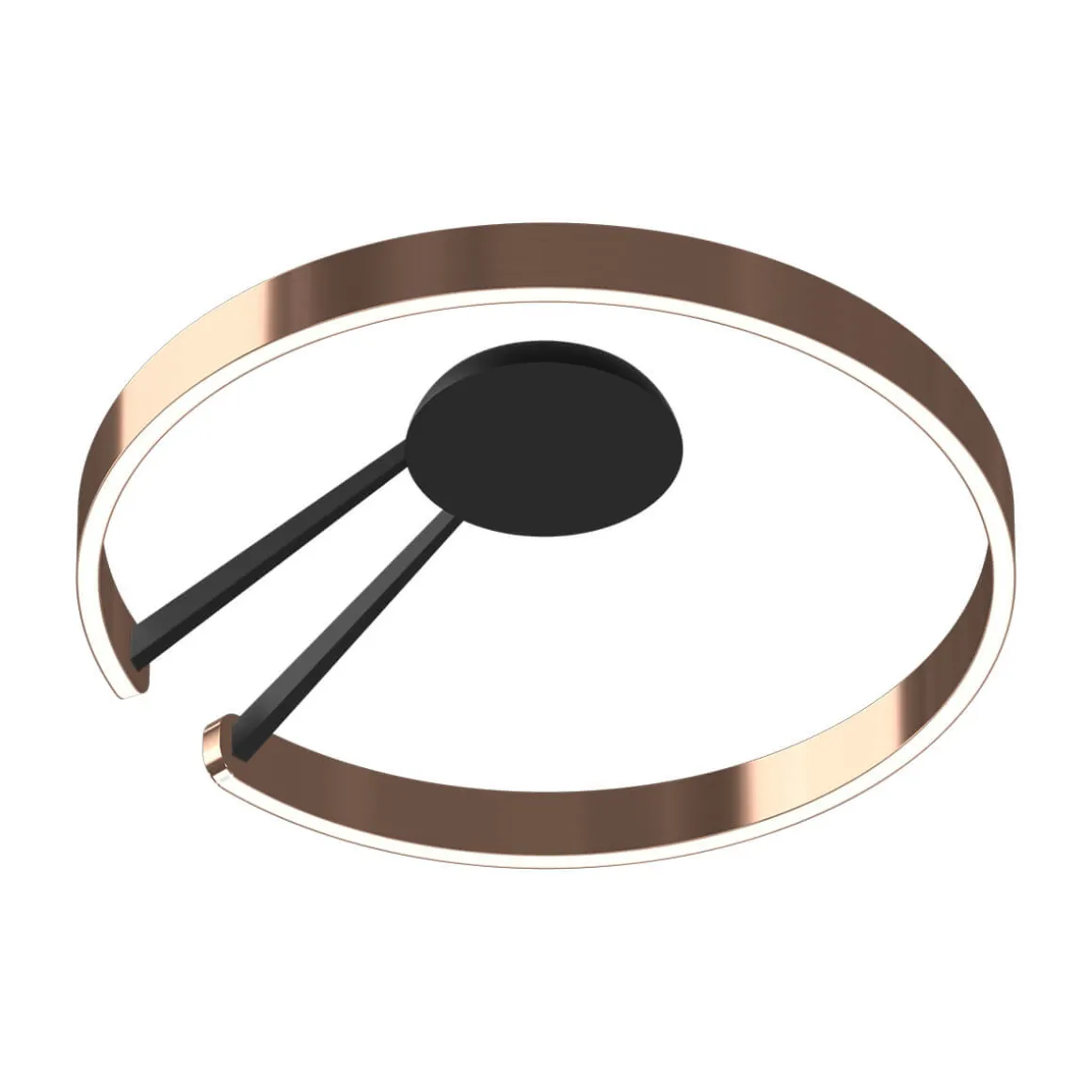 Occhio Mito aura 60 wide LED Wand- / Deckenleuchte, Base: schwarz matt