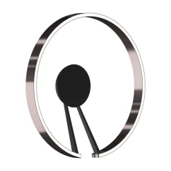 Occhio Mito aura 60 wide LED Wand- / Deckenleuchte, Base: schwarz matt