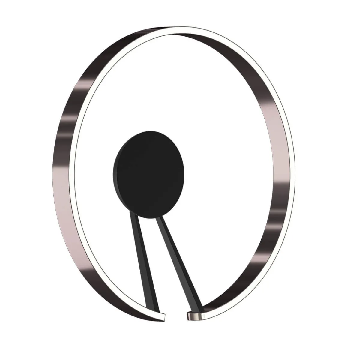 Occhio Mito aura 60 wide LED Wand- / Deckenleuchte, Base: schwarz matt