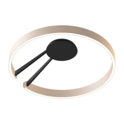 Occhio Mito aura 60 wide LED Wand- / Deckenleuchte, Base: schwarz matt