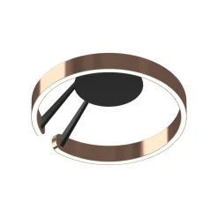 Occhio Mito aura 40 wide LED Wand- / Deckenleuchte, Base: schwarz matt