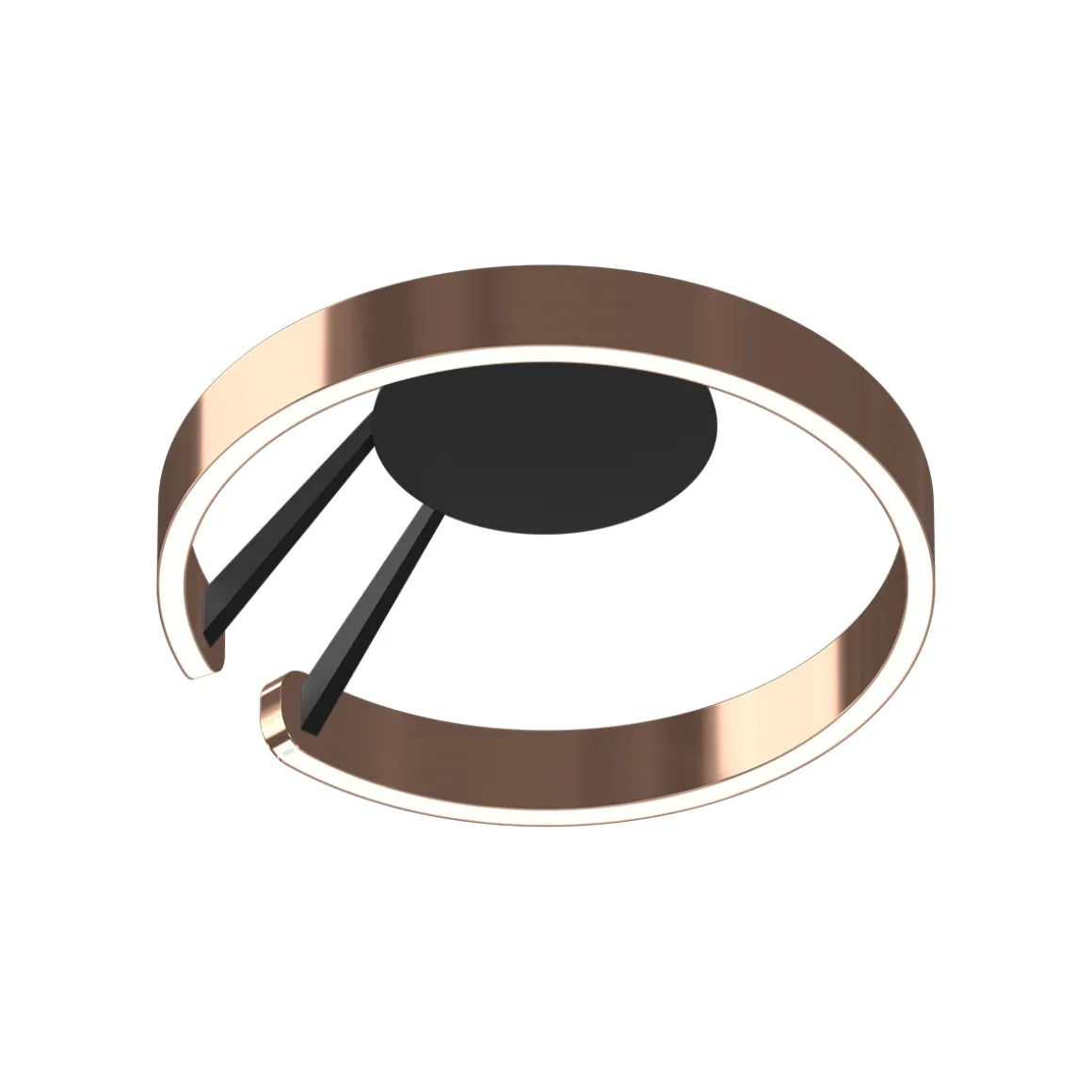 Occhio Mito aura 40 wide LED Wand- / Deckenleuchte, Base: schwarz matt