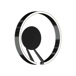 Occhio Mito aura 40 wide LED Wand- / Deckenleuchte, Base: schwarz matt