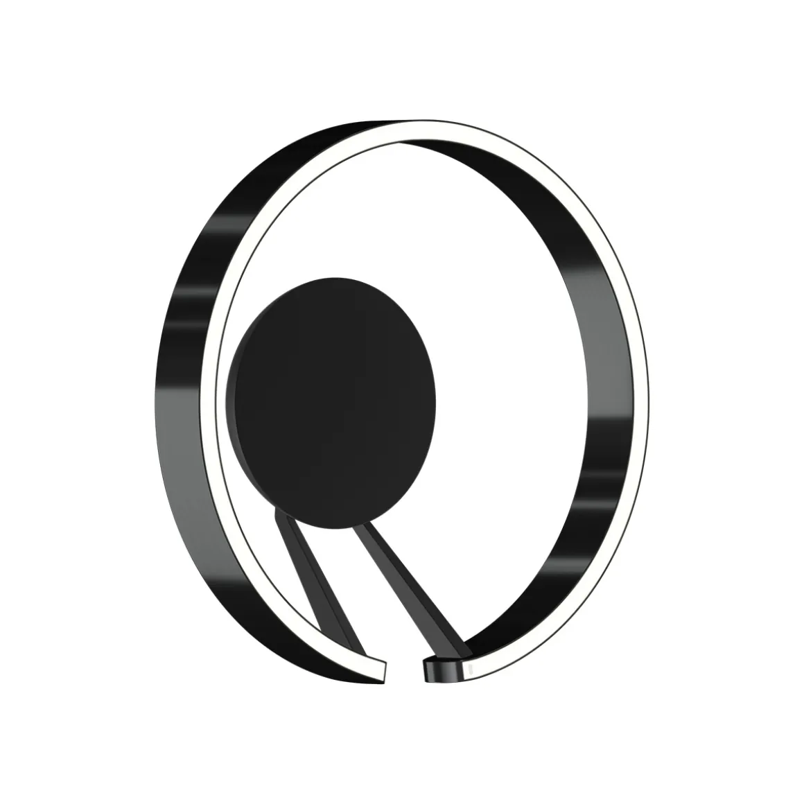 Occhio Mito aura 40 wide LED Wand- / Deckenleuchte, Base: schwarz matt