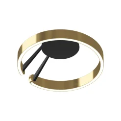 Occhio Mito aura 40 wide LED Wand- / Deckenleuchte, Base: schwarz matt