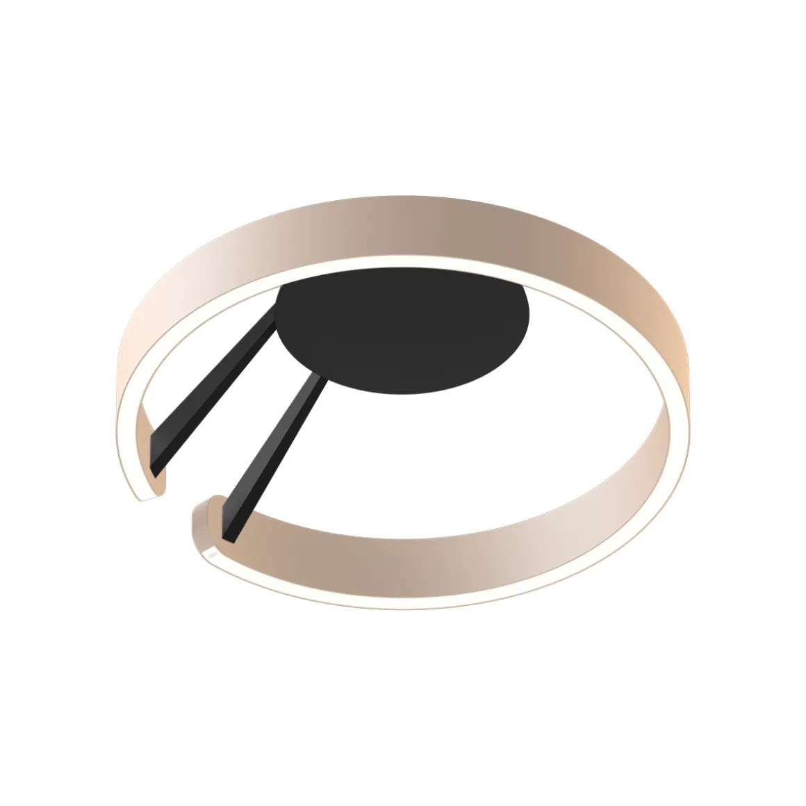 Occhio Mito aura 40 wide LED Wand- / Deckenleuchte, Base: schwarz matt