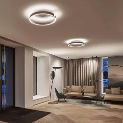 Occhio Mito aura 60 wide LED Wand- / Deckenleuchte, Base: weiß matt