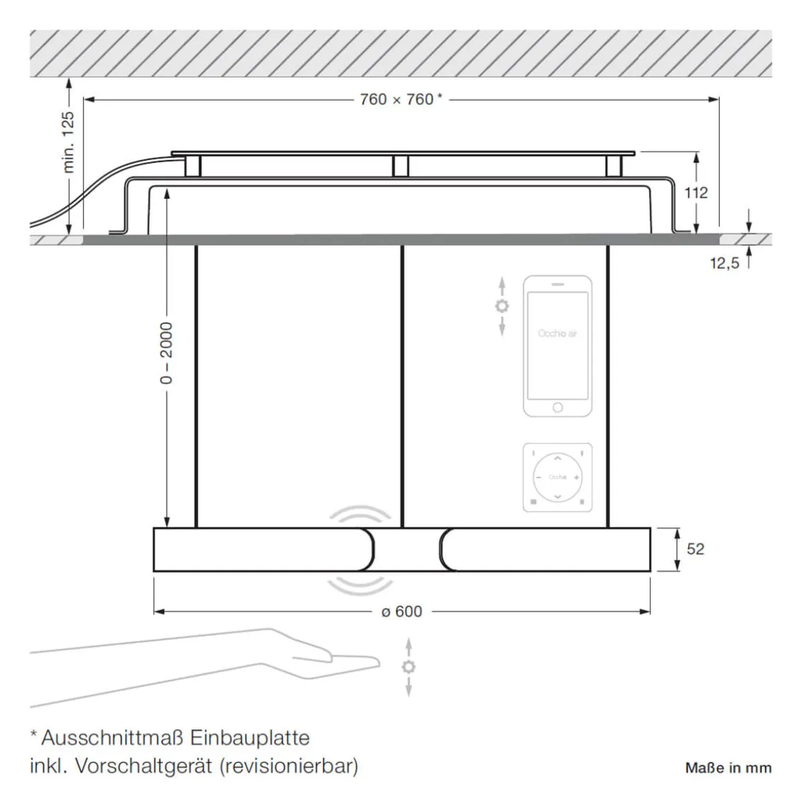 Occhio Mito cosmo 60 move "air" narrow Pendelleuchte