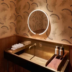 Occhio Mito sfera 60 wide Wand- / Spiegelleuchte, Spiegel klar