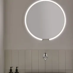 Occhio Mito sfera 60 wide Wand- / Spiegelleuchte, Spiegel klar