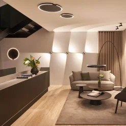 Occhio Mito sfera 40 wide Wand- / Spiegelleuchte, Spiegel klar