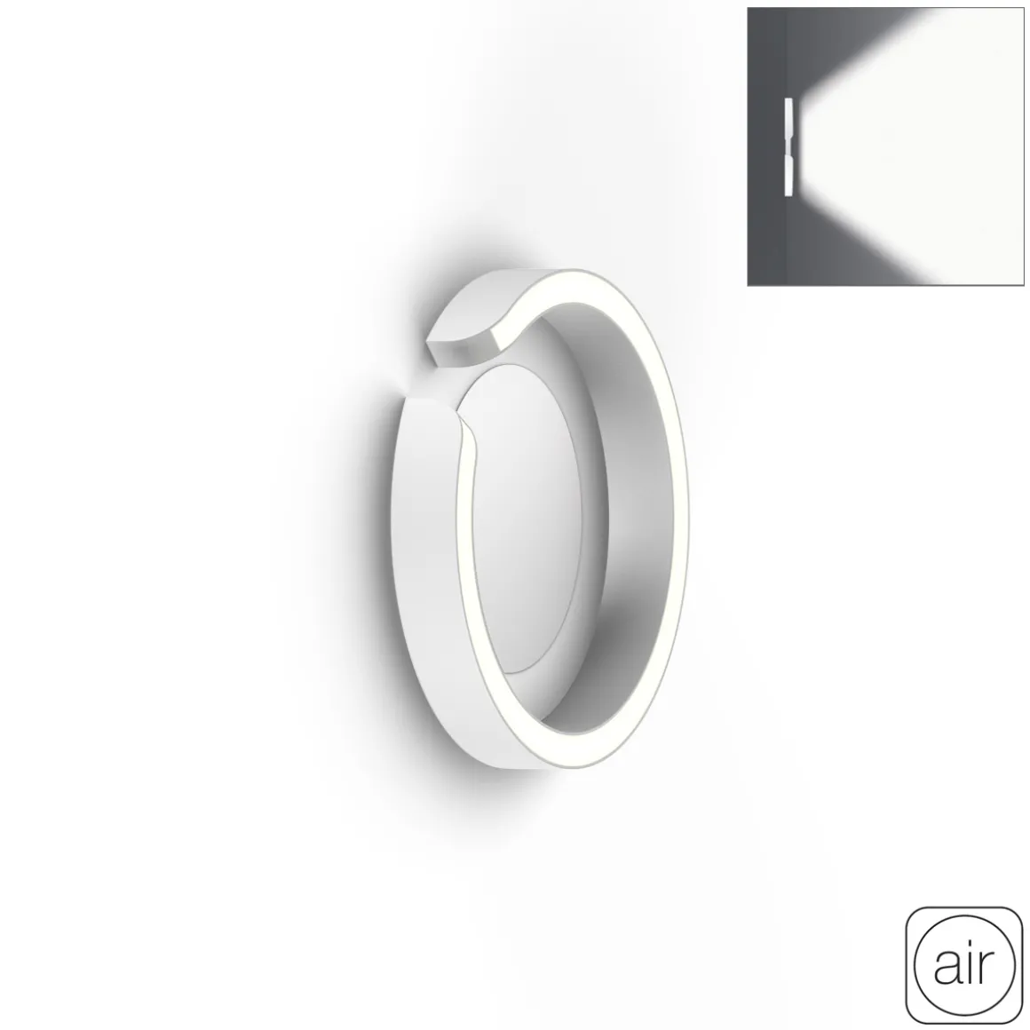 Occhio Mito soffitto 20 flat "air" wide LED Wandleuchte