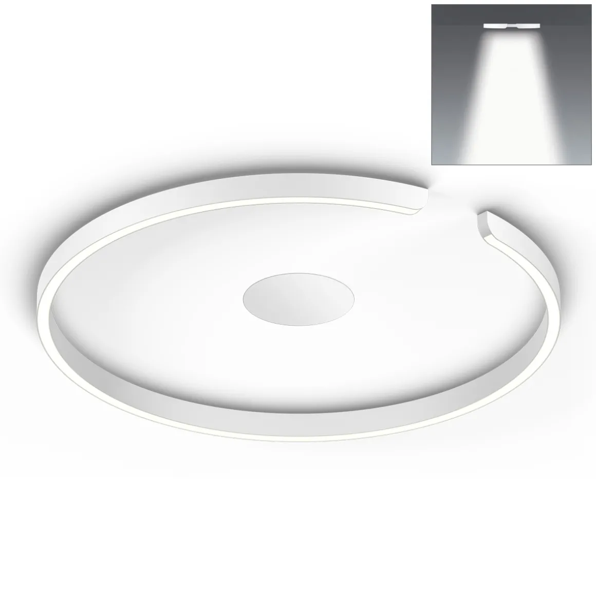 Occhio Mito soffitto 60 flat narrow LED Deckenleuchte