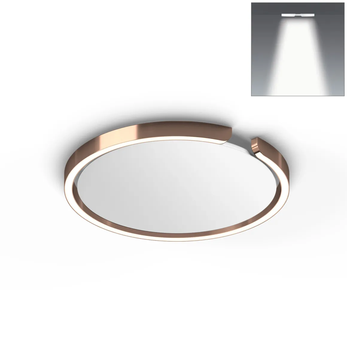 Occhio Mito soffitto 40 up narrow LED Deckenleuchte