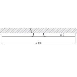 Occhio Mito soffitto 60 up narrow LED Deckenleuchte