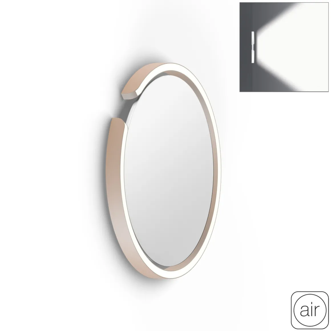 Occhio Mito soffitto 40 up "air" wide LED Wandleuchte