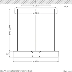 Occhio Mito sospeso 40 var up wide LED Pendelleuchte, variabel