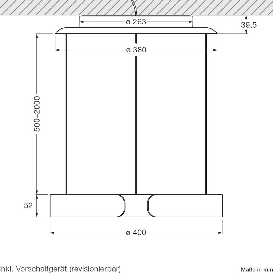 Occhio Mito sospeso 40 var up wide LED Pendelleuchte, variabel
