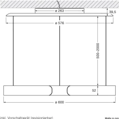 Occhio Mito sospeso 60 var up narrow LED Pendelleuchte, variabel