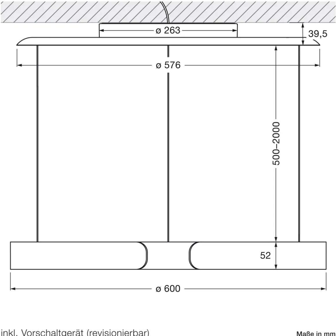 Occhio Mito sospeso 60 var up wide LED Pendelleuchte, variabel