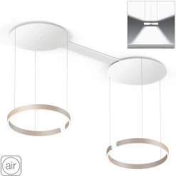 Occhio Mito sospeso due 60 var "air" wide LED Pendelleuchte, variabel