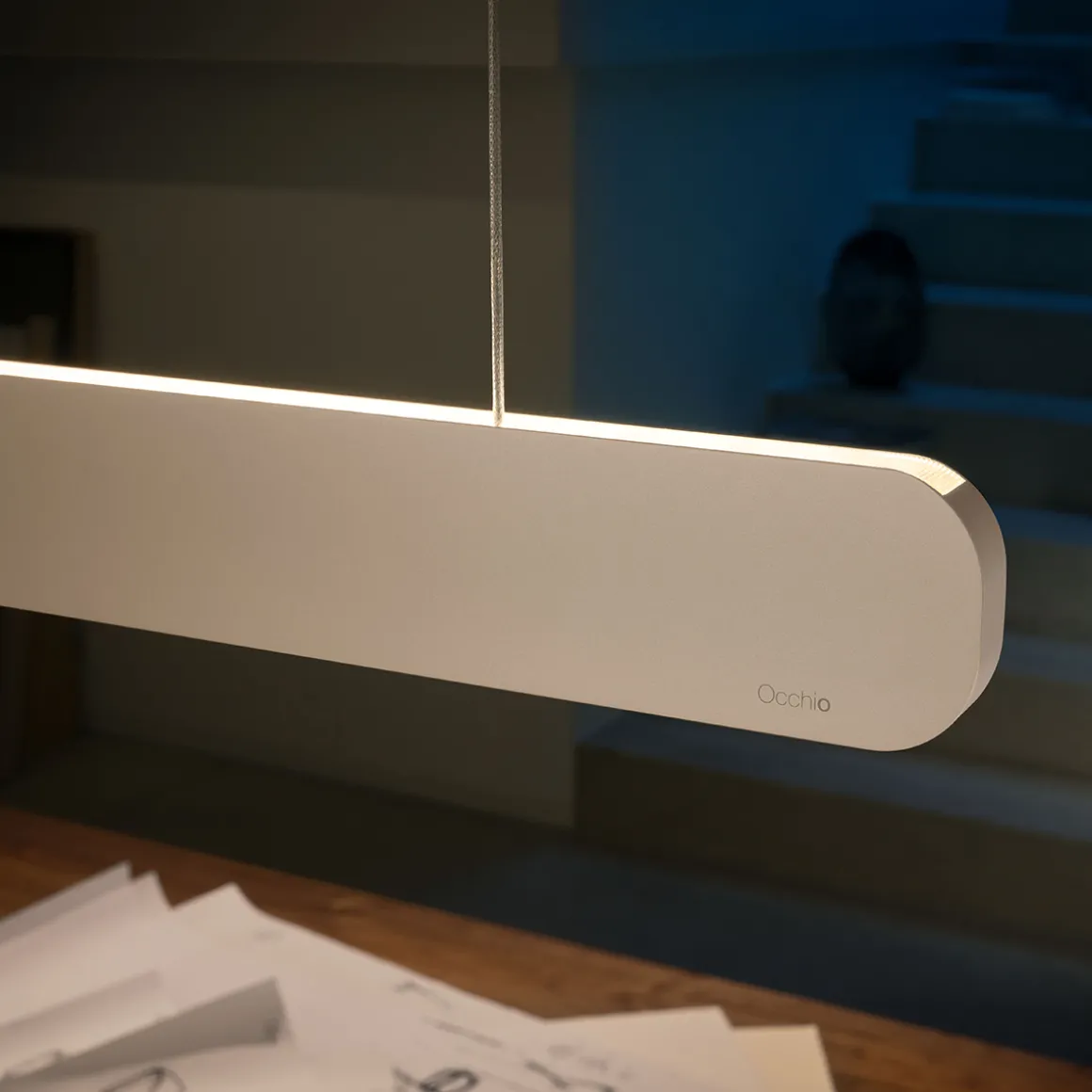 Occhio Mito volo 100 var up wide LED Pendelleuchte