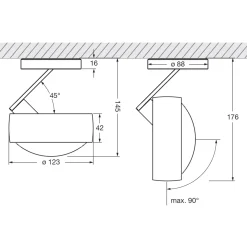 Occhio Piu alto 3d Volt S40 Deckenstrahler, 3000 K