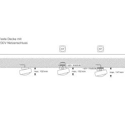 Occhio Piu R alto Volt S80 Deckenstrahler, 2700 K