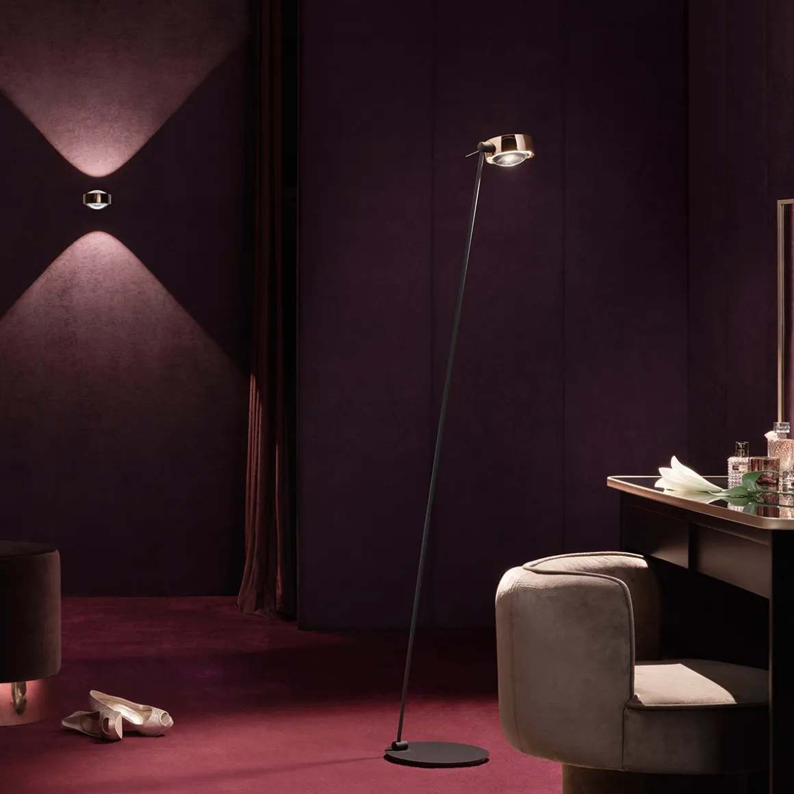 Occhio Sento C lettura "air" LED Leseleuchte, 160 cm, 2700 K