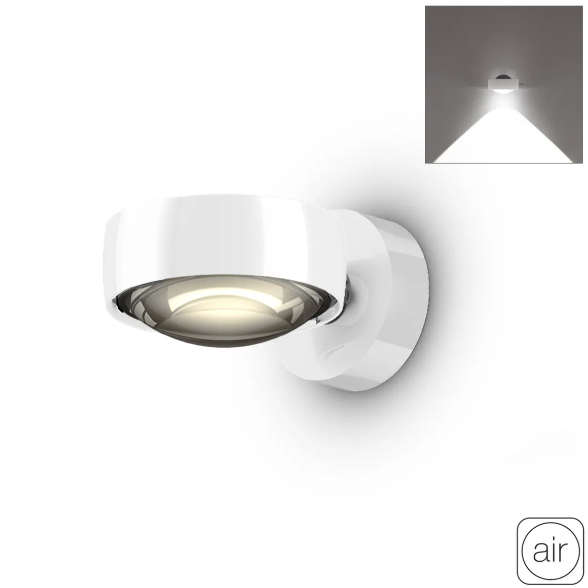 Occhio Sento C verticale up "air" LED Wandleuchte, 2700 K