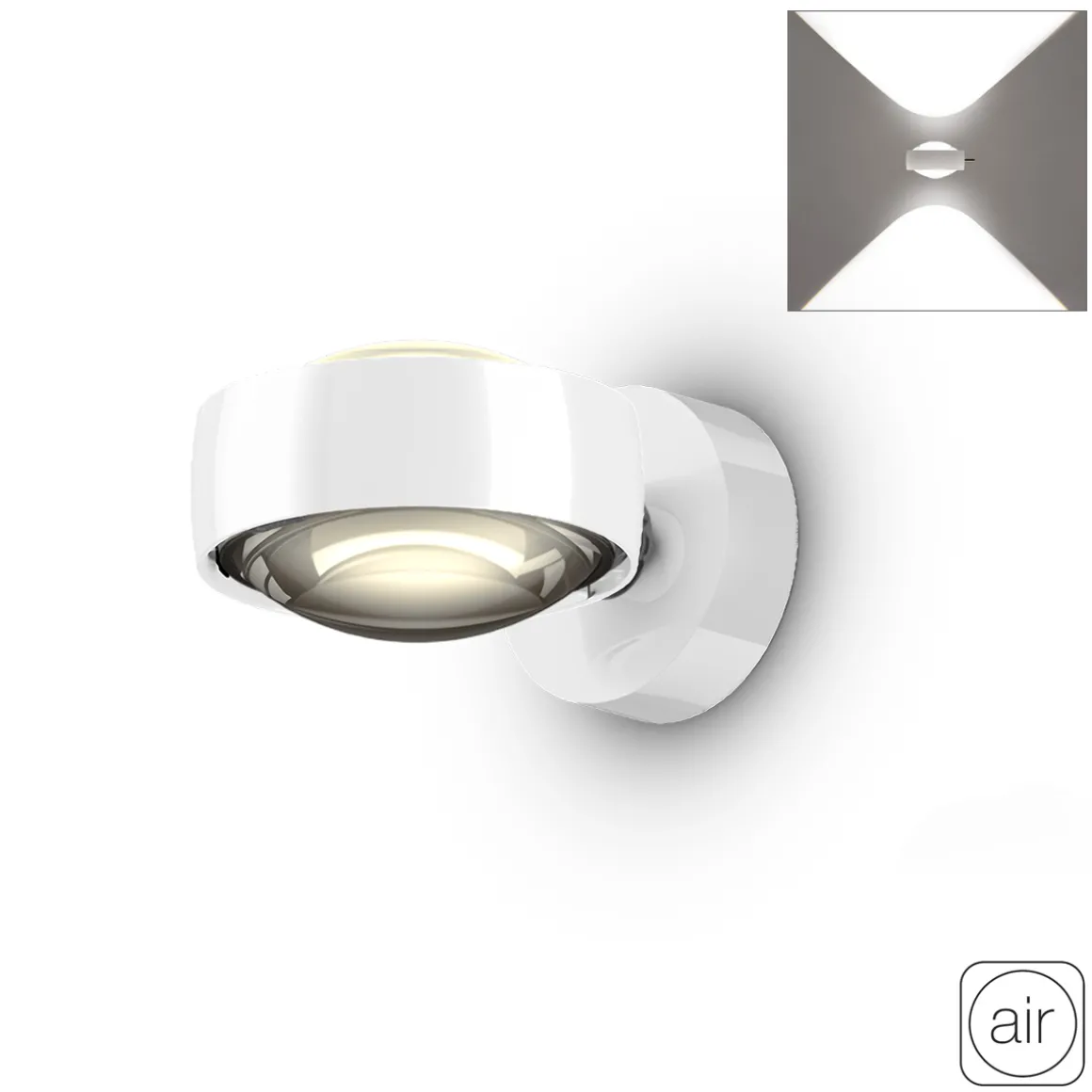 Occhio Sento D verticale up "air" LED Wandleuchte, 2700 K