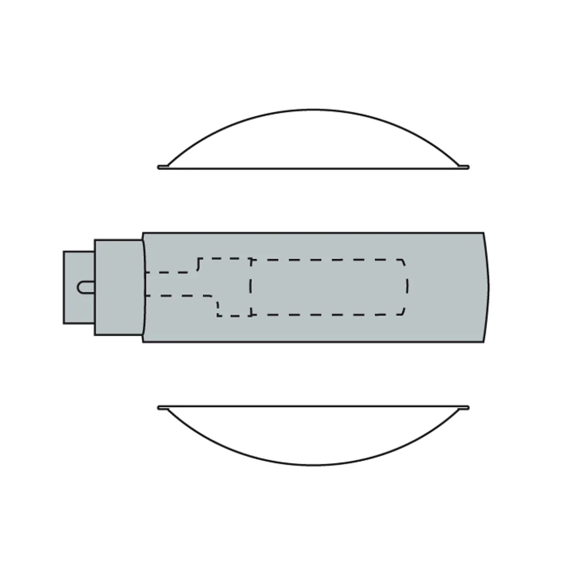 Occhio Sento D verticale up "air" LED Wandleuchte, 2700 K