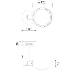 Occhio Sento E faro up LED Deckenleuchte, 2700 K, 30 cm