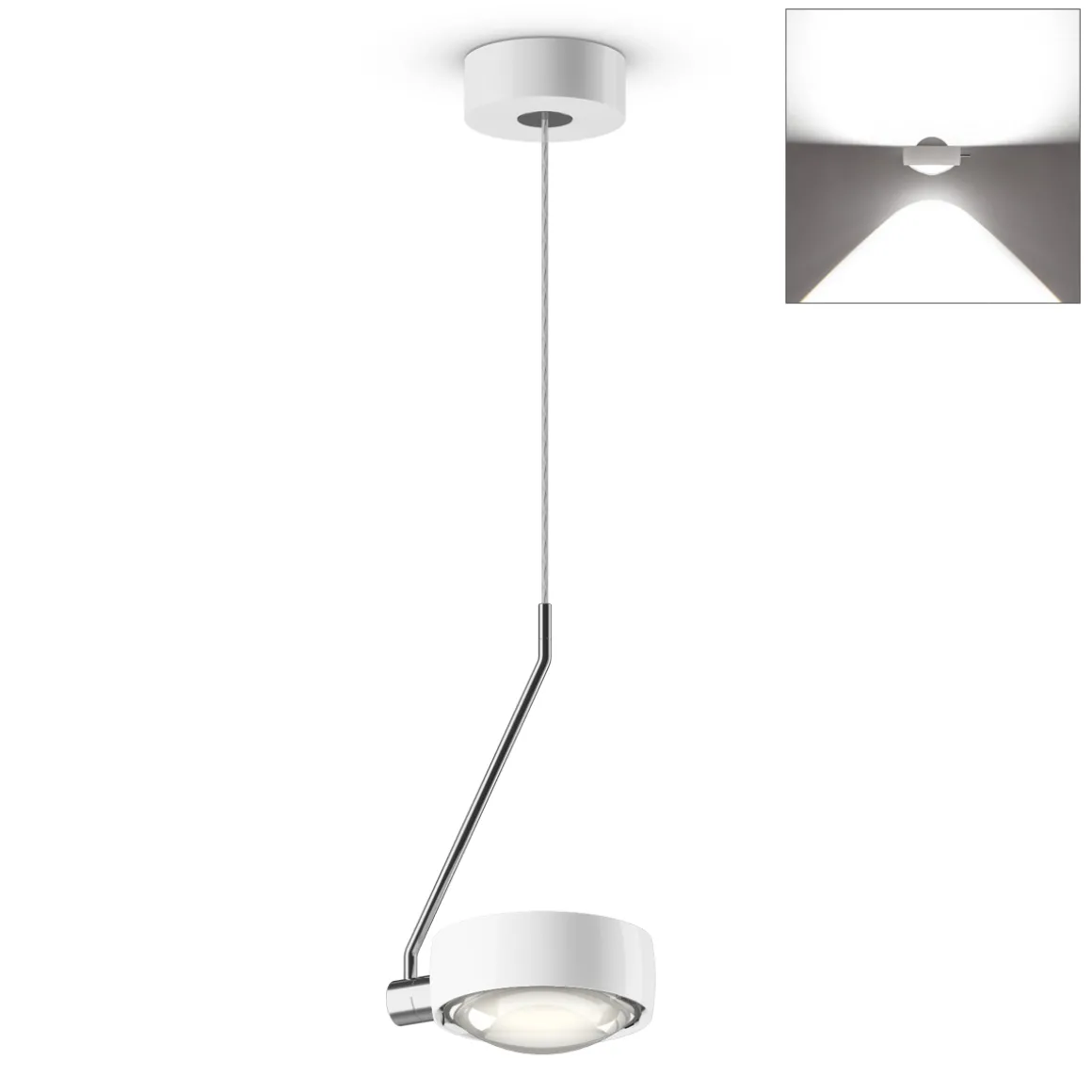 Occhio Sento E filo singolo fix up LED Pendelleuchte, 2700 K