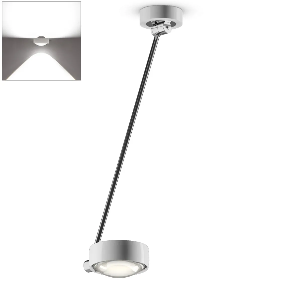 Occhio Sento E soffitto singolo up LED Deckenleuchte, 60 cm, 2700 K