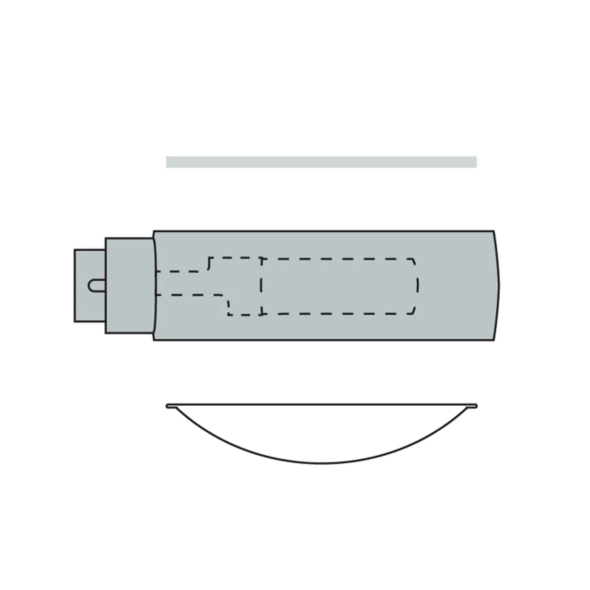 Occhio Sento E soffitto singolo up LED Deckenleuchte, 60 cm, 2700 K