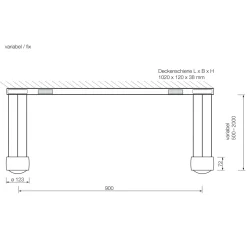 Occhio Sento E sospeso due up LED Pendelleuchte, 2700 K, variabel