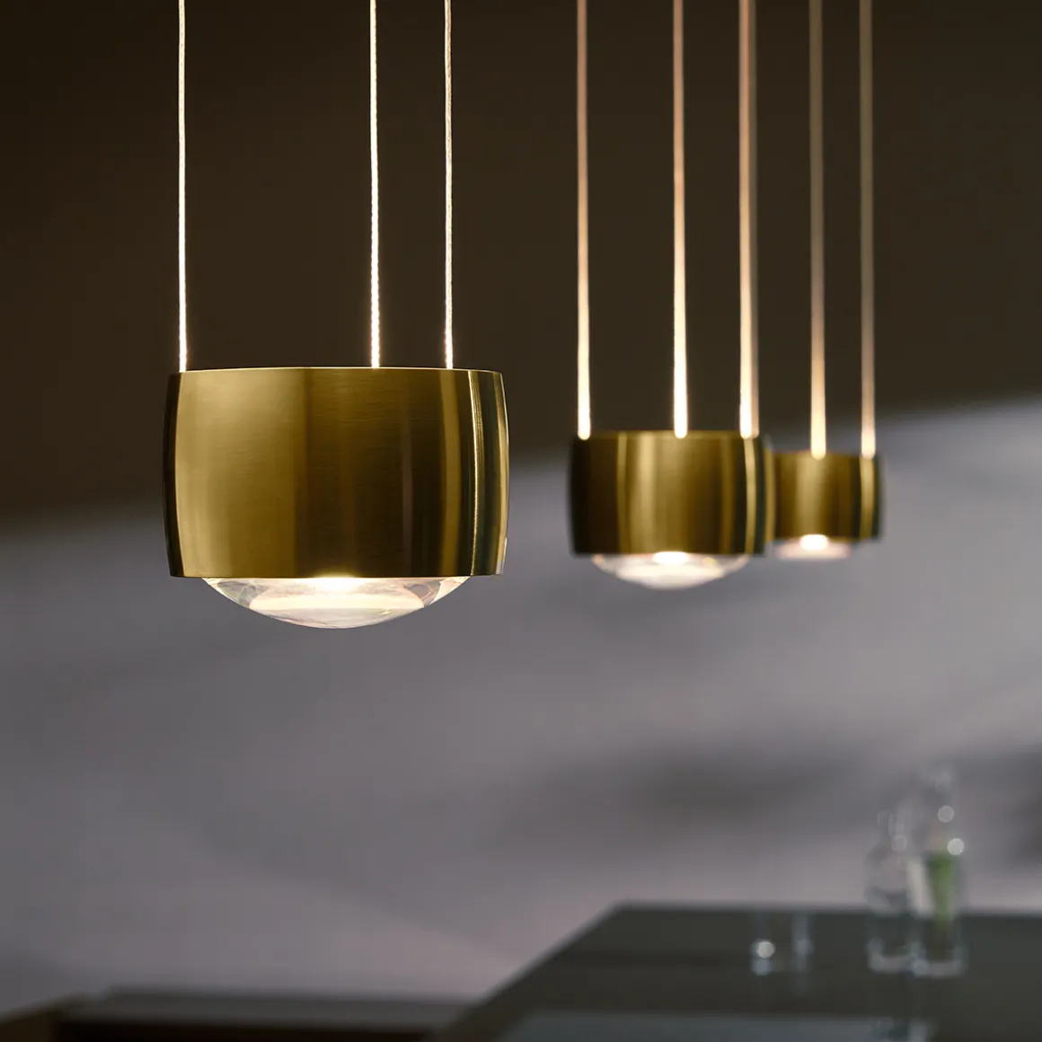 Occhio Sento E sospeso tre up "air" LED Pendelleuchte, 2700 K, variabel