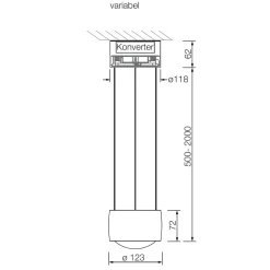 Occhio Sento E sospeso up LED Pendelleuchte, 2700 K, variabel