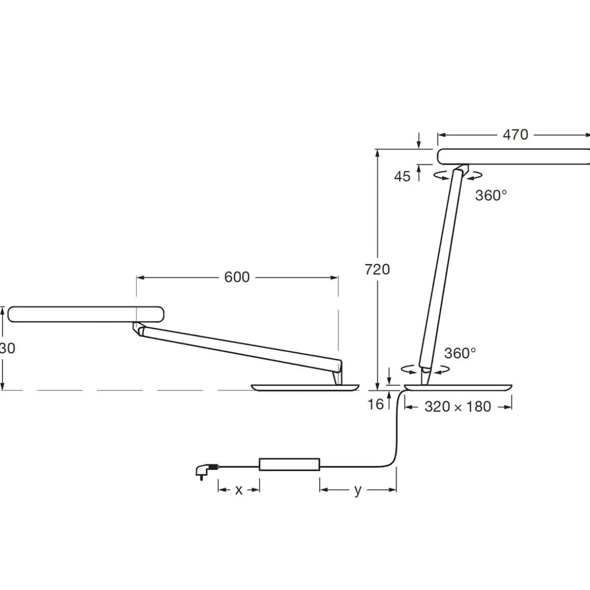 Occhio Taglio tavolo Tischleuchte