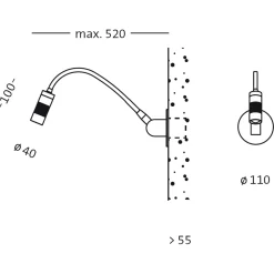 Oligo A Little Bit Colour LED Wandeinbauleuchte