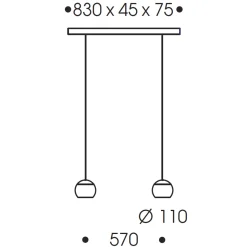 Oligo Balino LED Pendelleuchte, 2-flg.