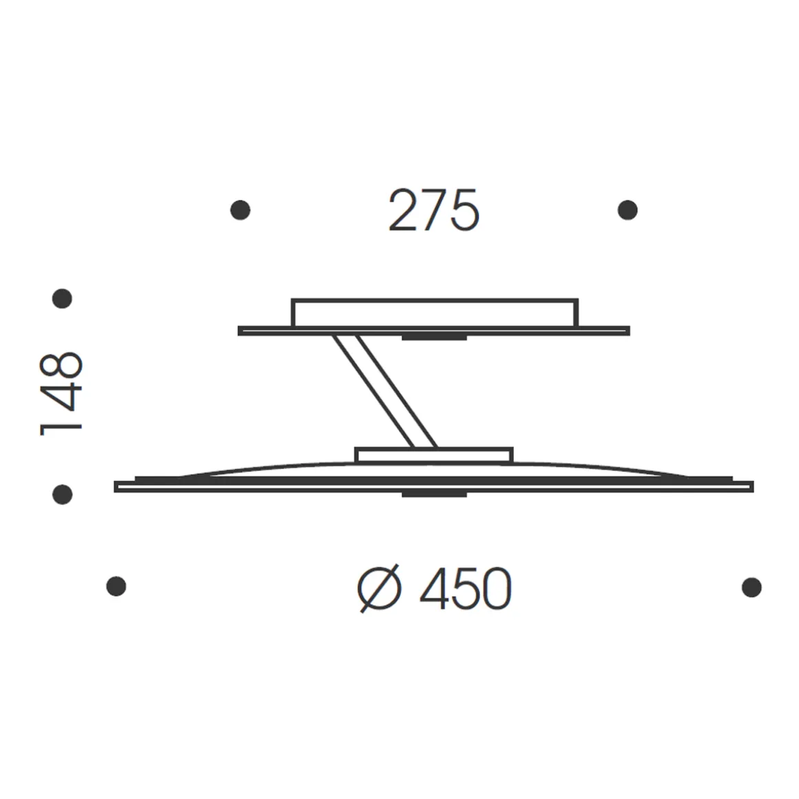 Oligo Beamy Up LED Deckenleuchte, Tunable White