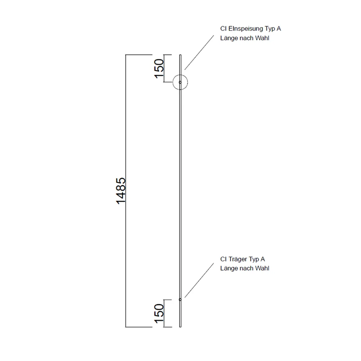 Oligo CHECK-IN Set 148,5 cm, Typ A