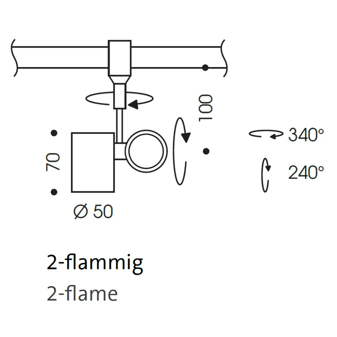 Oligo CHECK-IN Walley LED Strahler