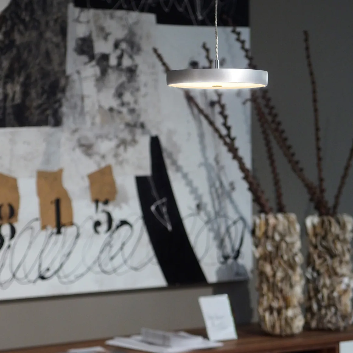 Oligo Decent LED Pendelleuchte, TW, unsichtbare Höhenverstellung