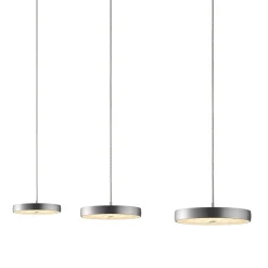 Oligo Decent LED Pendelleuchte, 3-flg., TW, unsichtbare Höhenverstellung, Baldachin: weiß matt