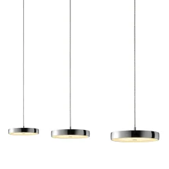 Oligo Decent LED Pendelleuchte, 3-flg., TW, unsichtbare Höhenverstellung, Baldachin: weiß matt