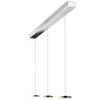 Oligo Decent LED Pendelleuchte, 3-flg., TW, unsichtbare Höhenverstellung, Baldachin: Chrom